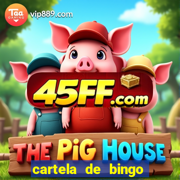 cartela de bingo cha de bebe